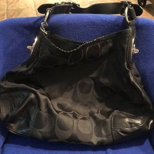 Coach black hobo Tote